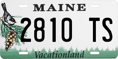 ME license plate 2810TS