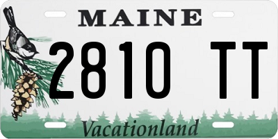 ME license plate 2810TT