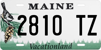 ME license plate 2810TZ