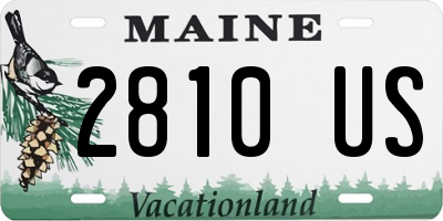 ME license plate 2810US