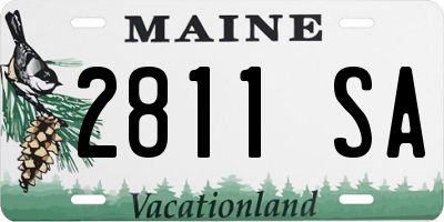 ME license plate 2811SA