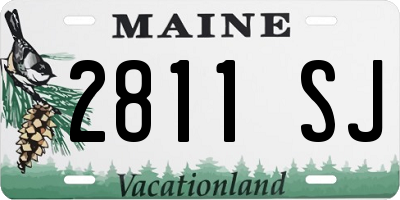 ME license plate 2811SJ
