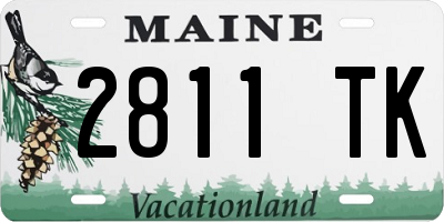 ME license plate 2811TK