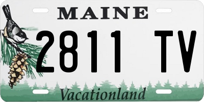 ME license plate 2811TV
