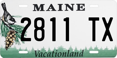 ME license plate 2811TX