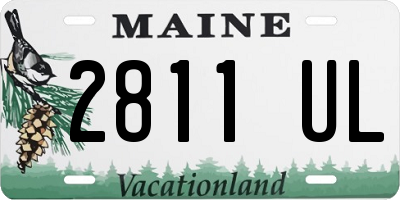 ME license plate 2811UL