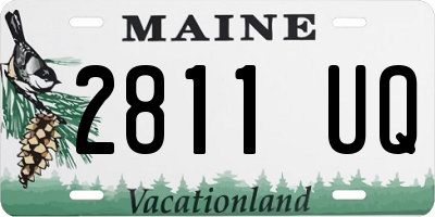 ME license plate 2811UQ