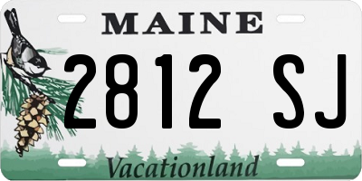 ME license plate 2812SJ