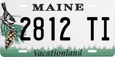 ME license plate 2812TI