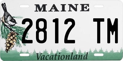 ME license plate 2812TM
