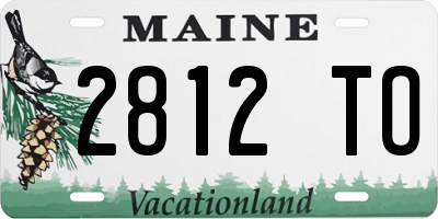 ME license plate 2812TO