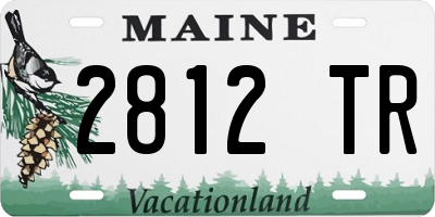 ME license plate 2812TR