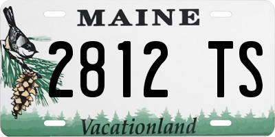ME license plate 2812TS