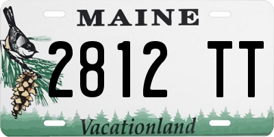 ME license plate 2812TT