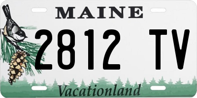 ME license plate 2812TV