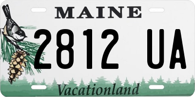 ME license plate 2812UA
