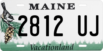 ME license plate 2812UJ