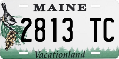ME license plate 2813TC