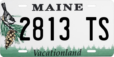 ME license plate 2813TS