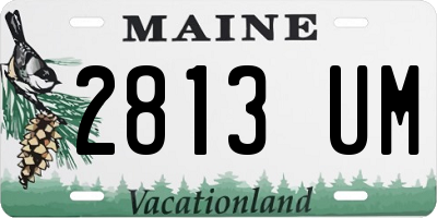 ME license plate 2813UM