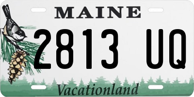 ME license plate 2813UQ