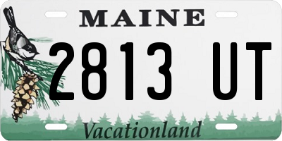 ME license plate 2813UT