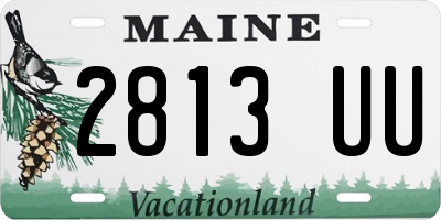 ME license plate 2813UU