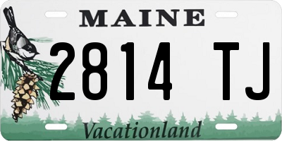 ME license plate 2814TJ