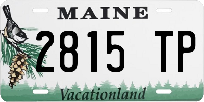 ME license plate 2815TP