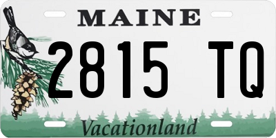 ME license plate 2815TQ