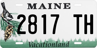 ME license plate 2817TH