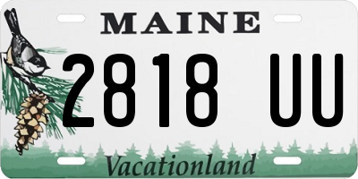 ME license plate 2818UU