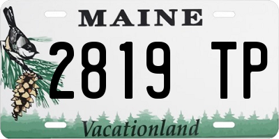 ME license plate 2819TP