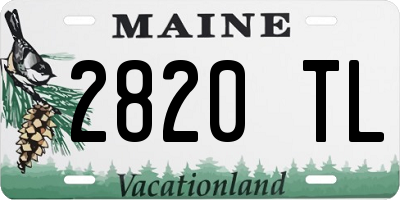 ME license plate 2820TL