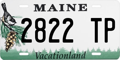 ME license plate 2822TP