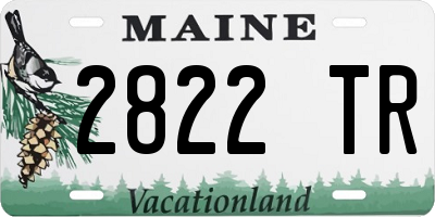 ME license plate 2822TR