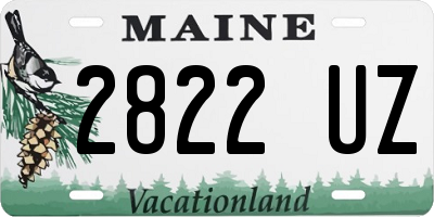 ME license plate 2822UZ