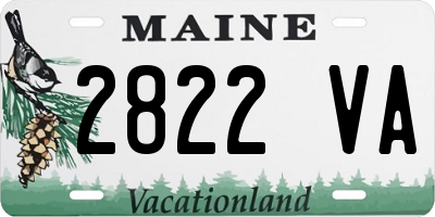 ME license plate 2822VA
