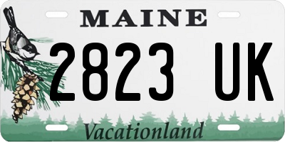 ME license plate 2823UK