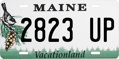 ME license plate 2823UP