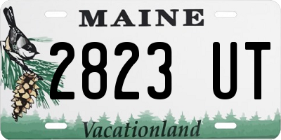 ME license plate 2823UT