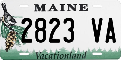 ME license plate 2823VA