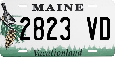 ME license plate 2823VD