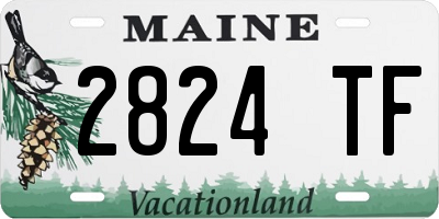 ME license plate 2824TF
