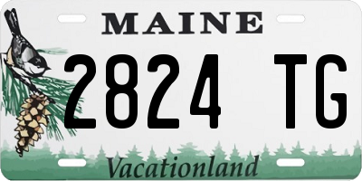 ME license plate 2824TG