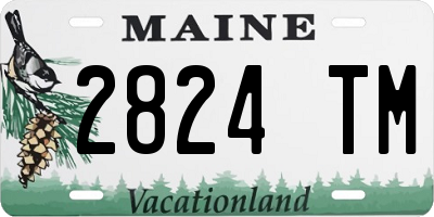 ME license plate 2824TM