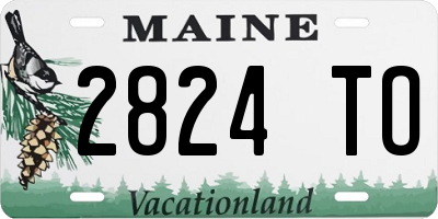 ME license plate 2824TO