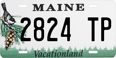 ME license plate 2824TP