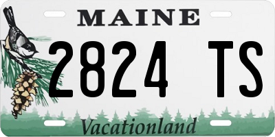 ME license plate 2824TS