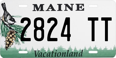 ME license plate 2824TT